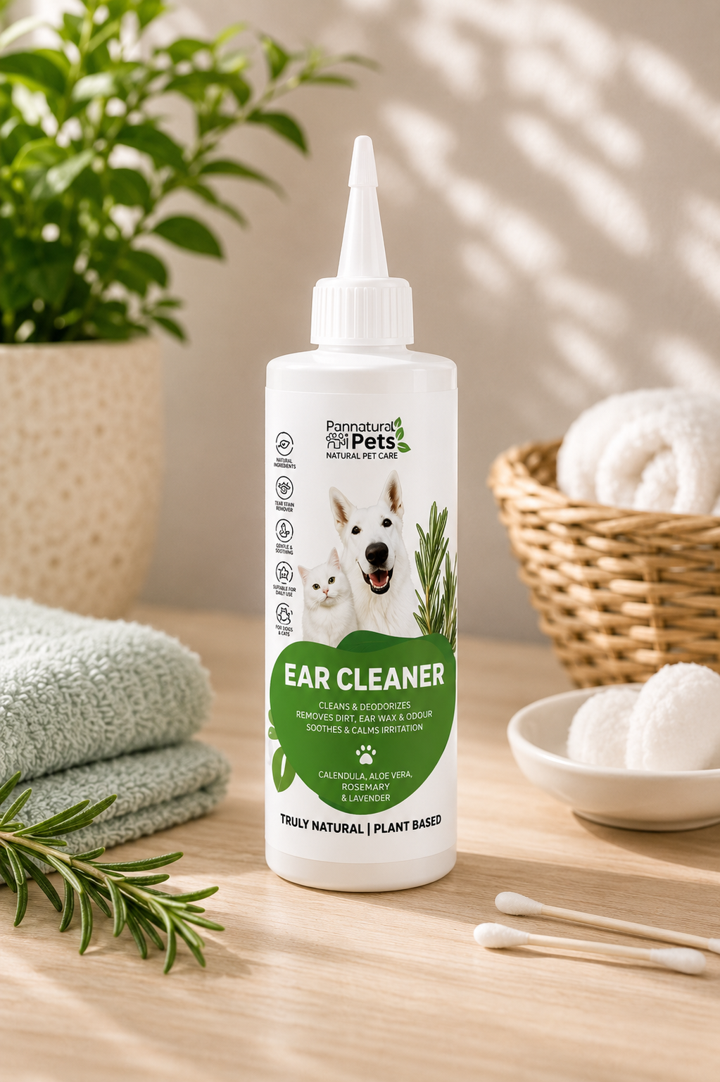 Clean Ears Gentle Pet Ear Cleaner | Pannatural Pets