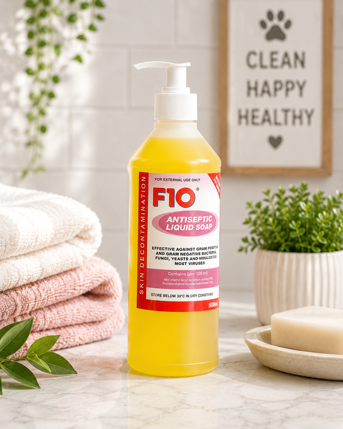 F10 Antiseptic Liquid Hand Soap 500ml