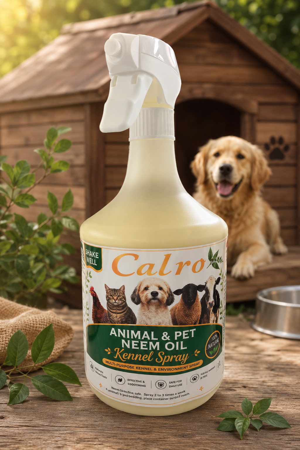 Calro Pet Neem Oil Kennel Spray 1L