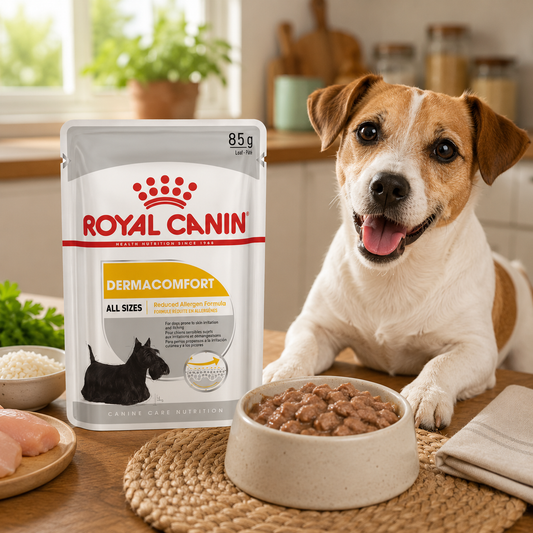 Royal Canin Dermacomfort Dog Pouches - 12pc Box
