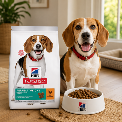 Hill’s Science Plan Adult Perfect Weight Medium Dry Dog Food Chicken Flavour