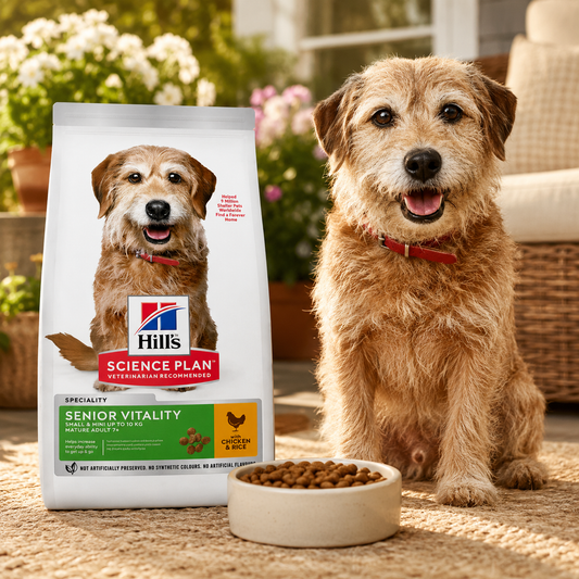 Hill’s Science Plan Adult 7+ Senior Vitality Small & Mini Dry Dog Food Chicken Flavour