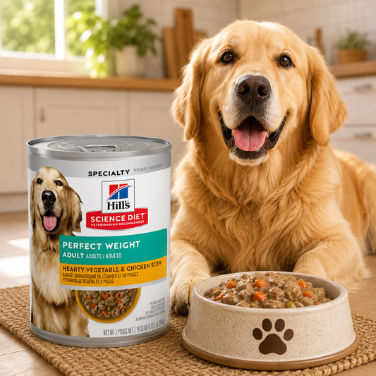 Hill's Science Plan Perfect Weight Wet Adult Dog Food Vegetable and Chicken Flavour
