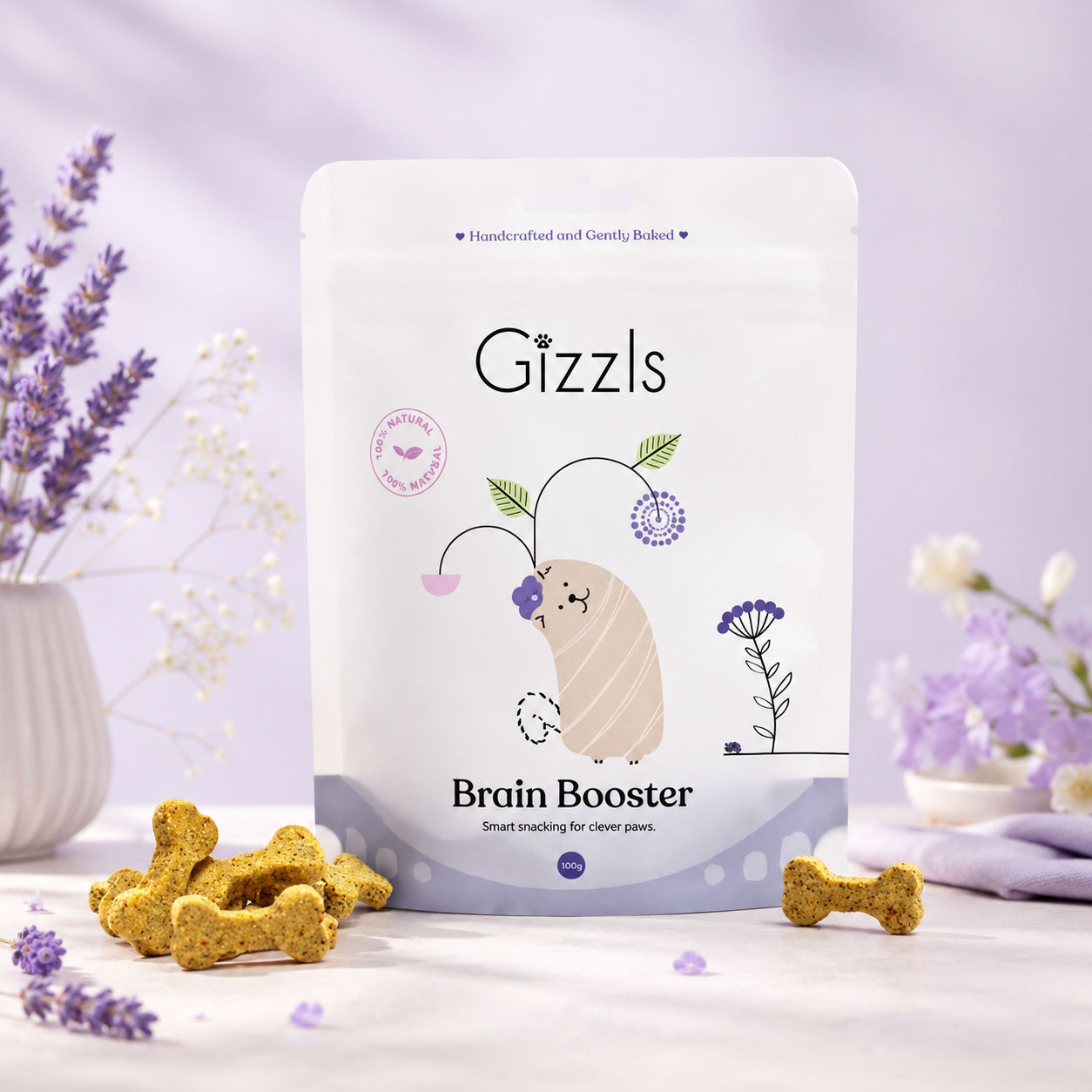Gizzls Brain Booster Dog Treats