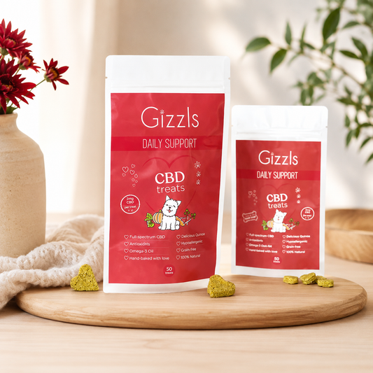 Gizzls Ostrich CBD Dog Treats (Small Breed)