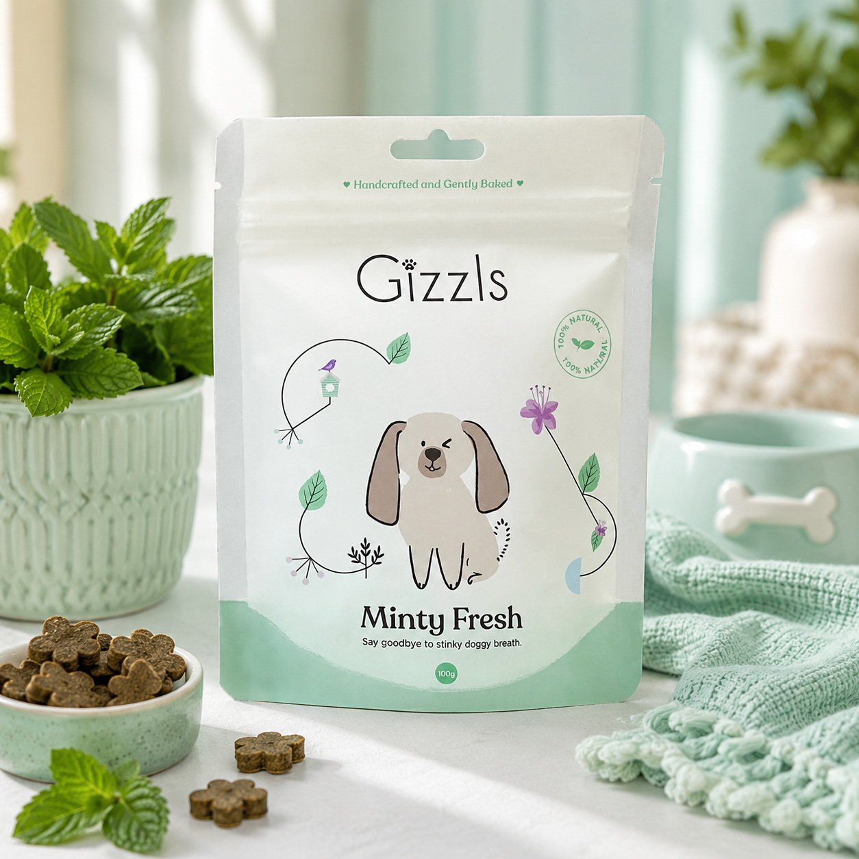 Gizzls Minty Fresh Dog Treats