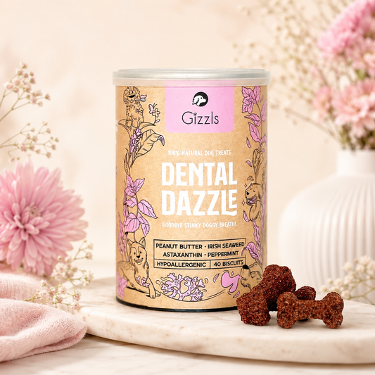 Gizzls Dental Dazzle Dog Biscuits 180g