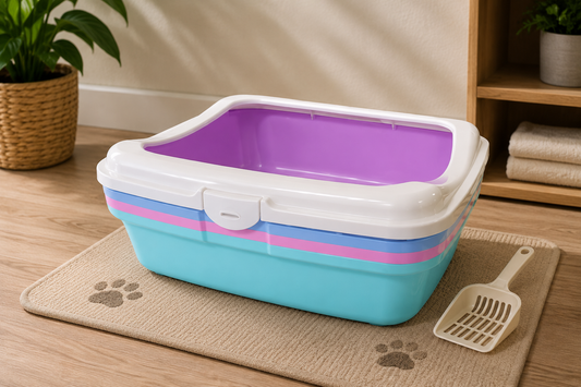 Pawsome Cat Litter Tray With Rim