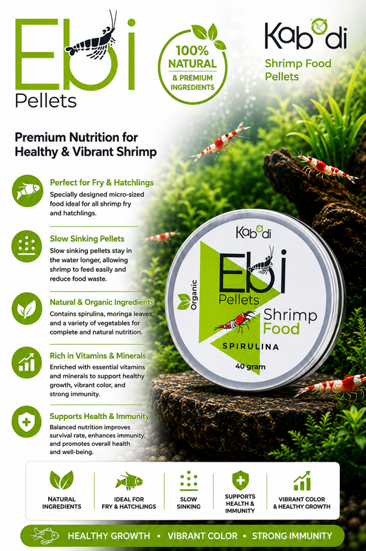 Kabadi EBI Spirulina Pellets 40g