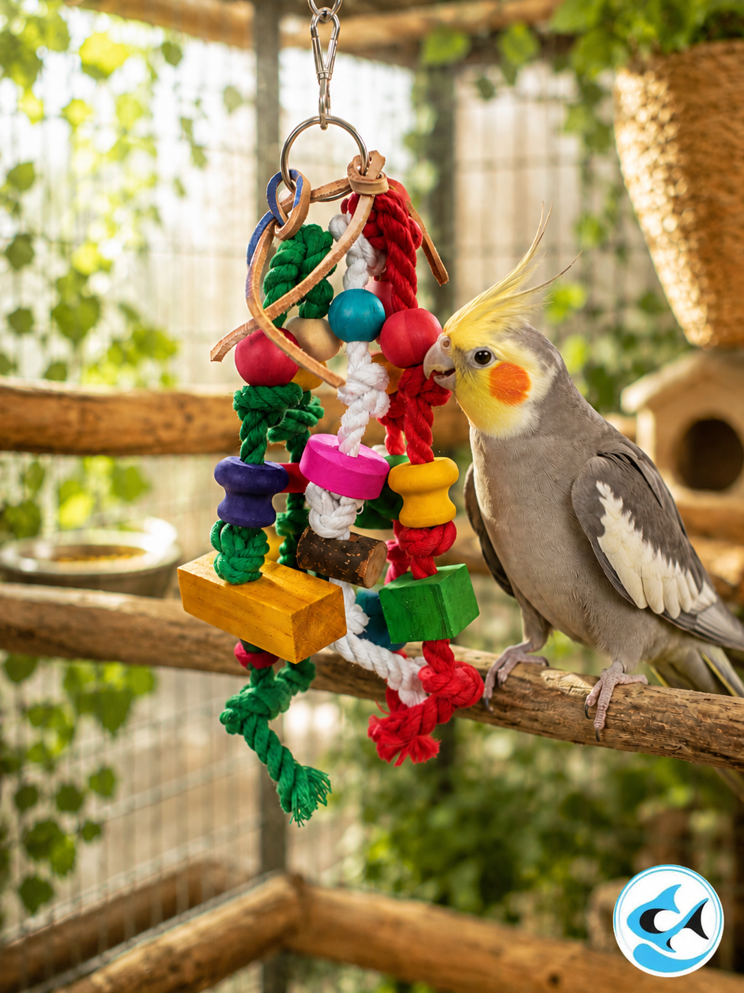 PW Jungle Rope Chew Bird Toy