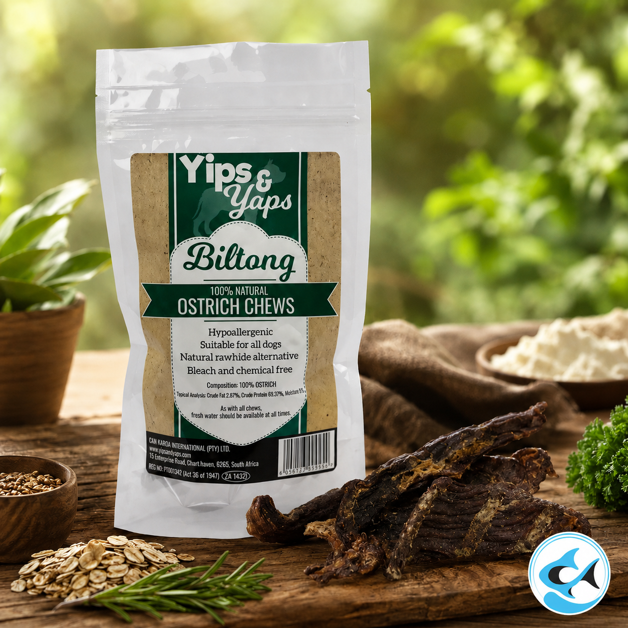 Yip & Yaps Ostrich Biltong