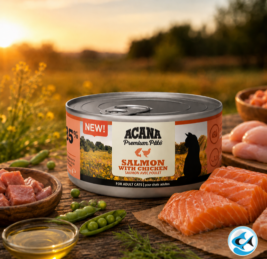 Acana Premium Cat Salmon&Chicken in Bone Broth Pate 85g