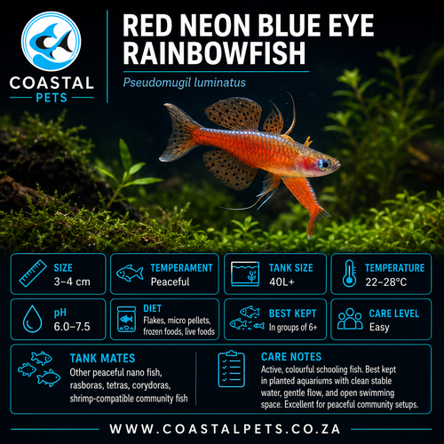 Rainbowfish-Red Neon Blue Eye