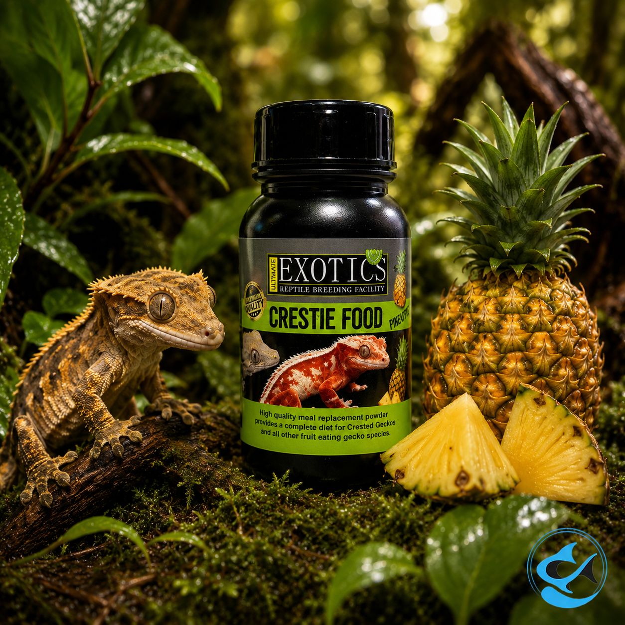 Ultimate Exotics Crestie Food - Pineapple 50g
