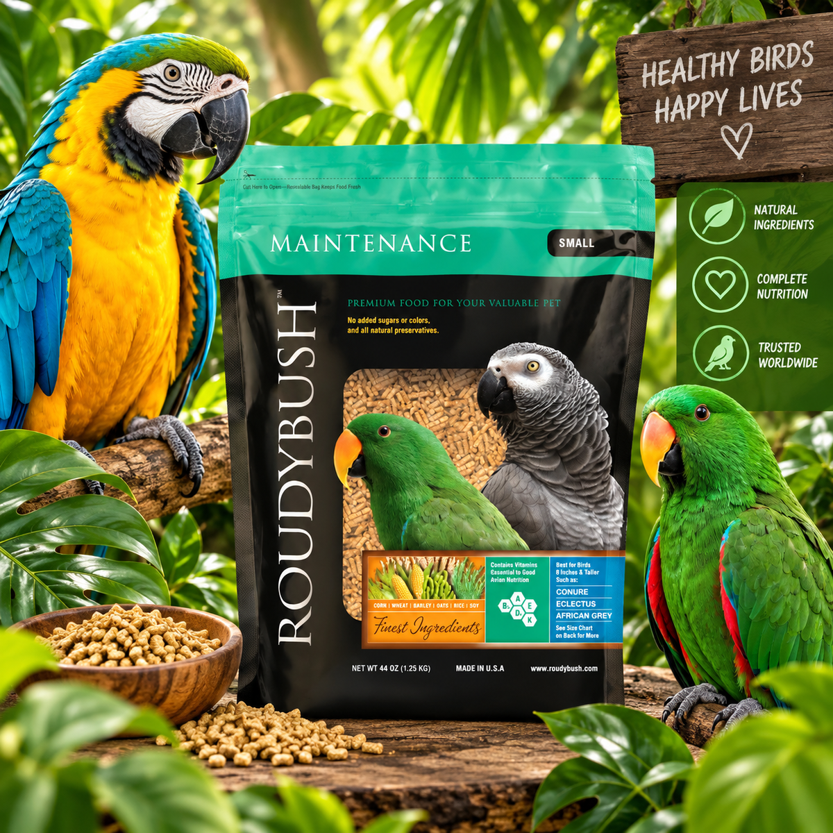 Roudybush Daily Maintenance Pellet 1.25kg