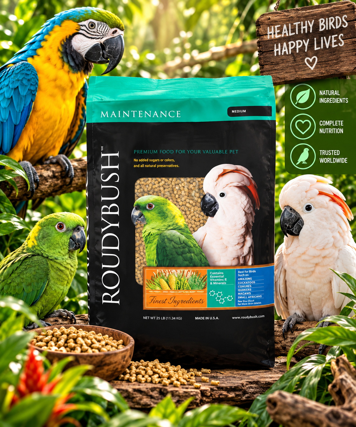 Roudybush Daily Maintenance Pellet 1.25kg