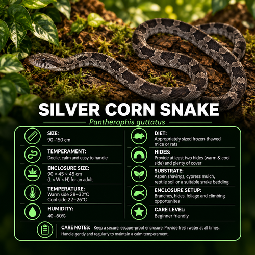 Silver Corn Snake #17 - Male