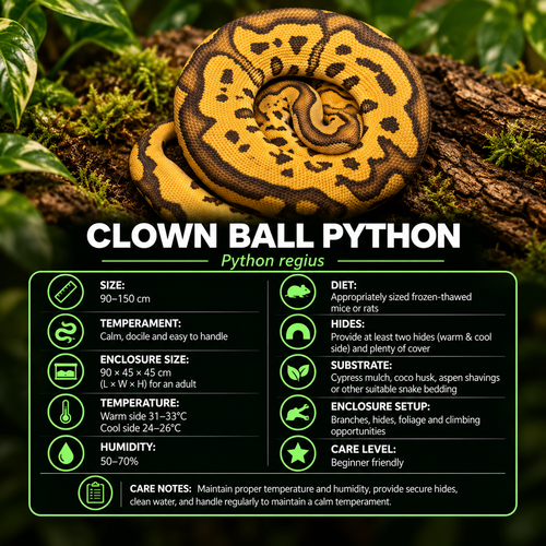 Clown Ball Python - Male