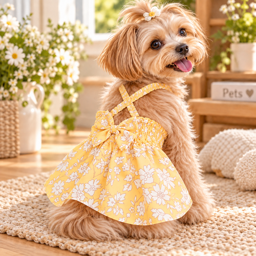DLSM Summer Bow Dress (Yellow)