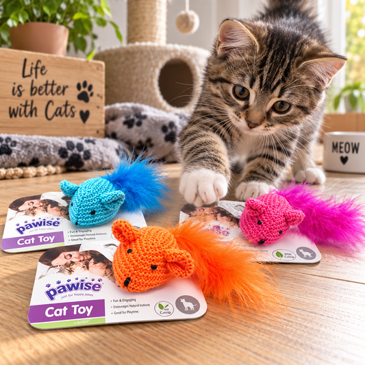 Pawise Wool Mice Toy