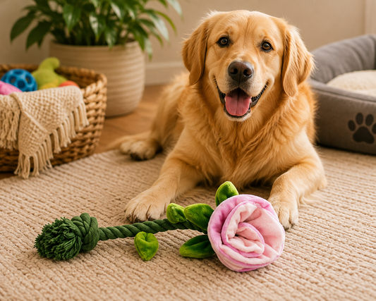 Zugo Rose Plush Dog Toy