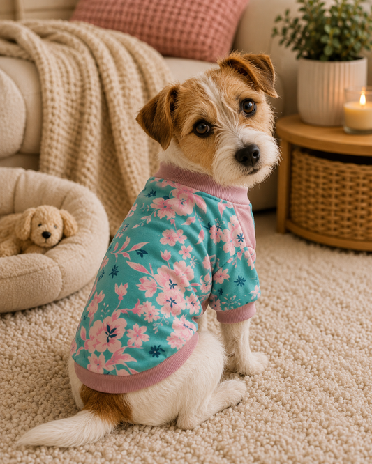 Dog Days Flowers Sweatshirt (Pink)
