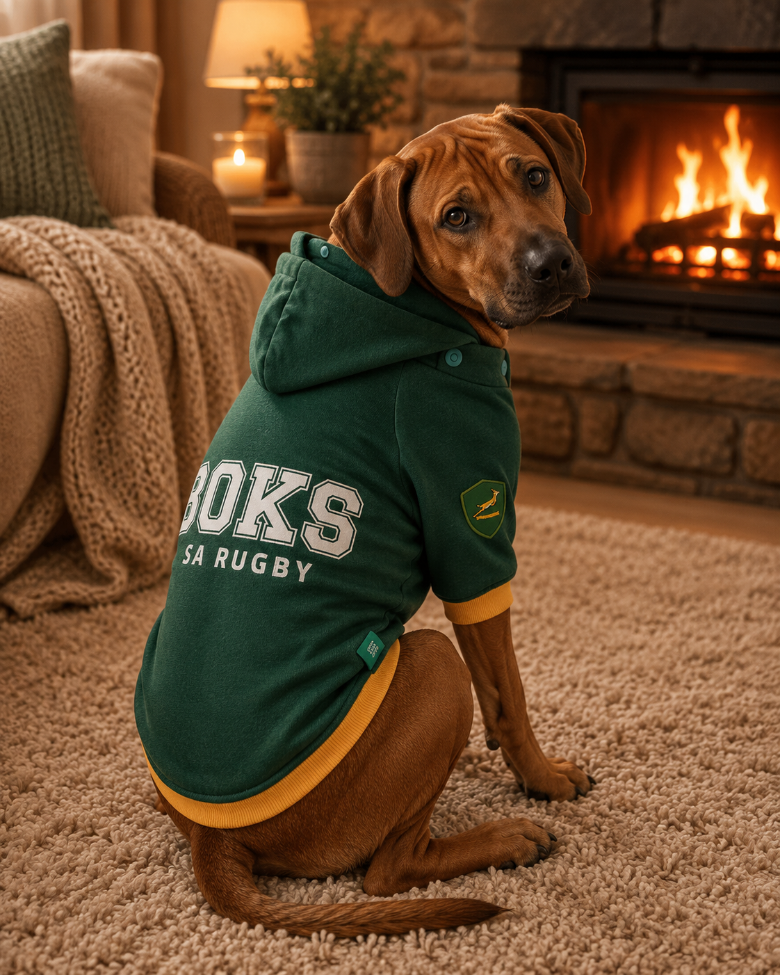 Dog's Life Official Boks Rugby Hoodie
