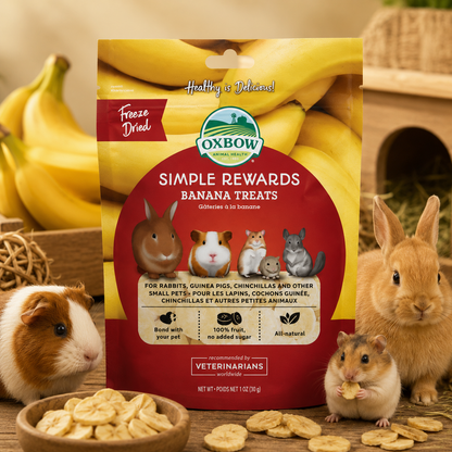 Oxbow Simple Rewards Banana Treats (Freeze-Dried) - 30g
