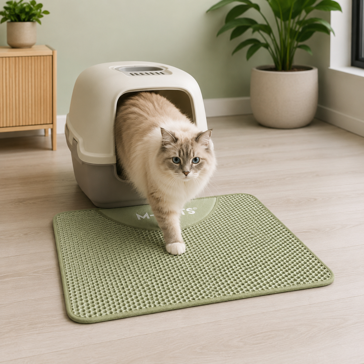 Mpets Duplex Litter Mat Green