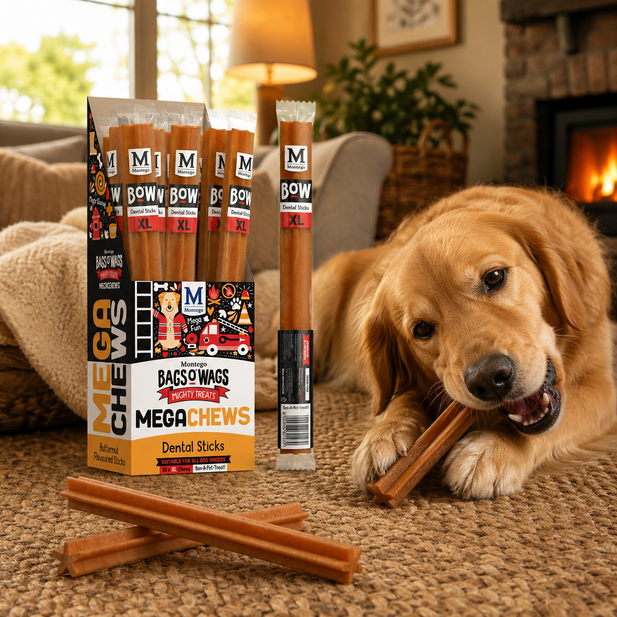 Montego Bags o' Wags Mega Dental Stick