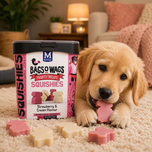 Montego Bags O' Wags Squishies Straw & Cream - 500g