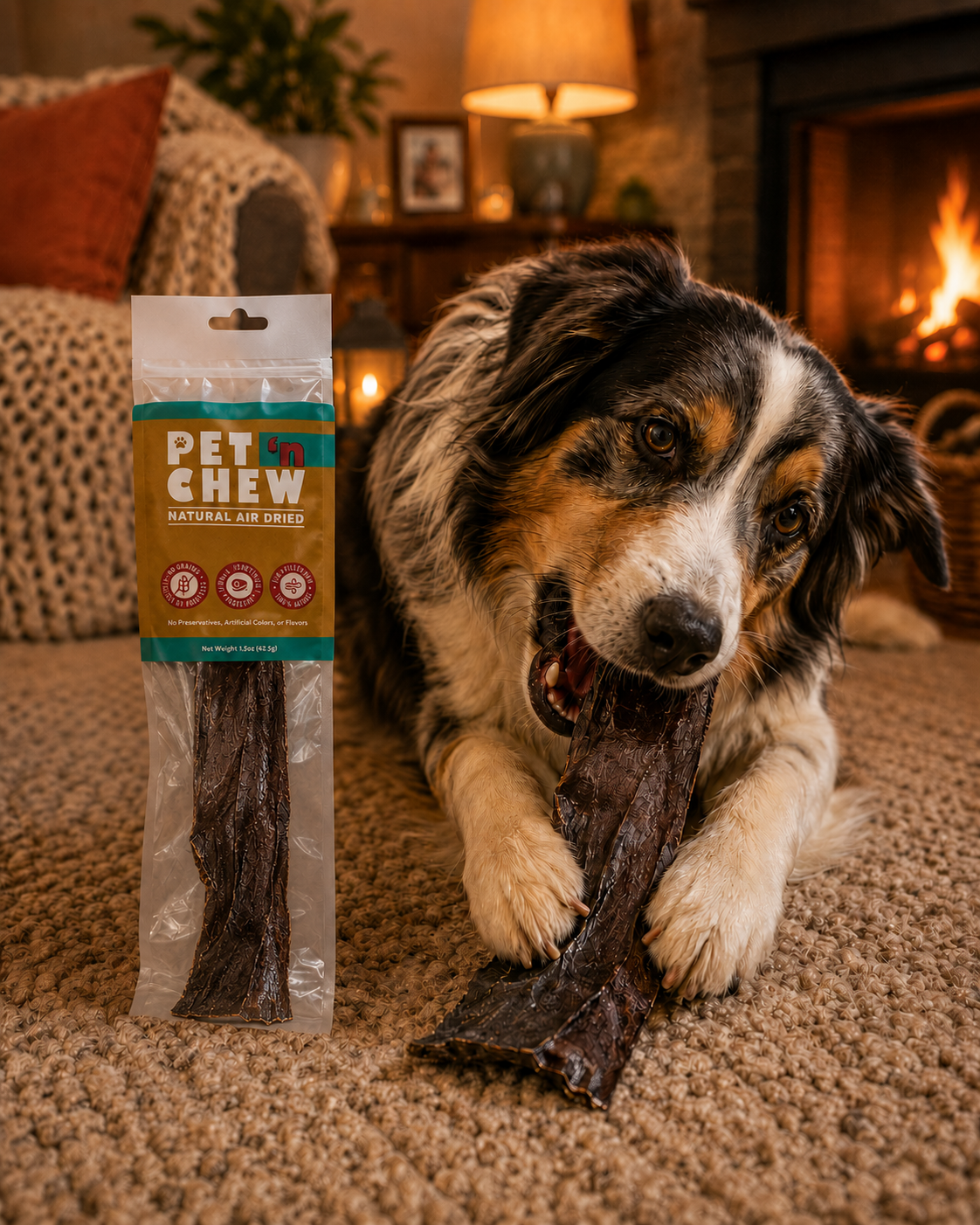 Pet n  Chew - Liver Biltong (Beef) 100g