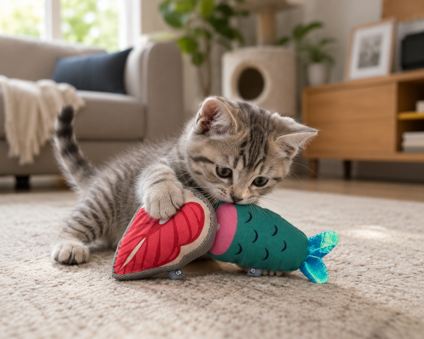 Cat Toy Kittie Fishies