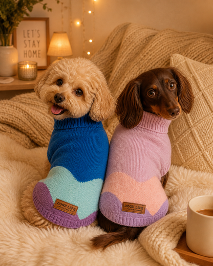 DLWN Polo Neck Wave Pullover
