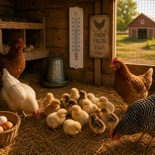Wall Thermometer For Poultry