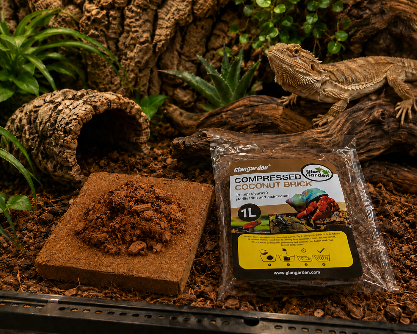 Giangarden Compressed Coconut Brick 1L