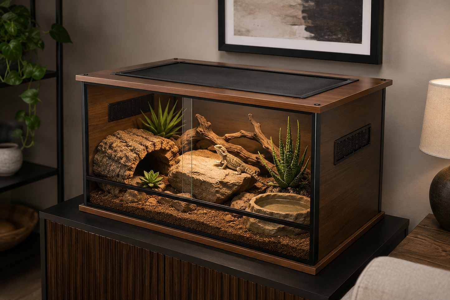 Mclanzoo Wooden Terrarium