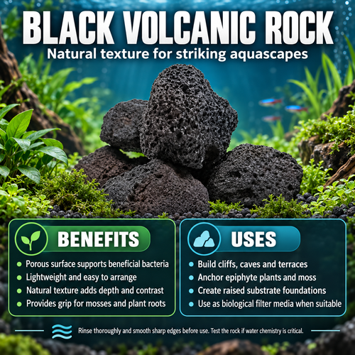 Black Volcanic Rock