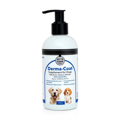 Vets Own Derma-Coat Supplement For Dogs 250ml