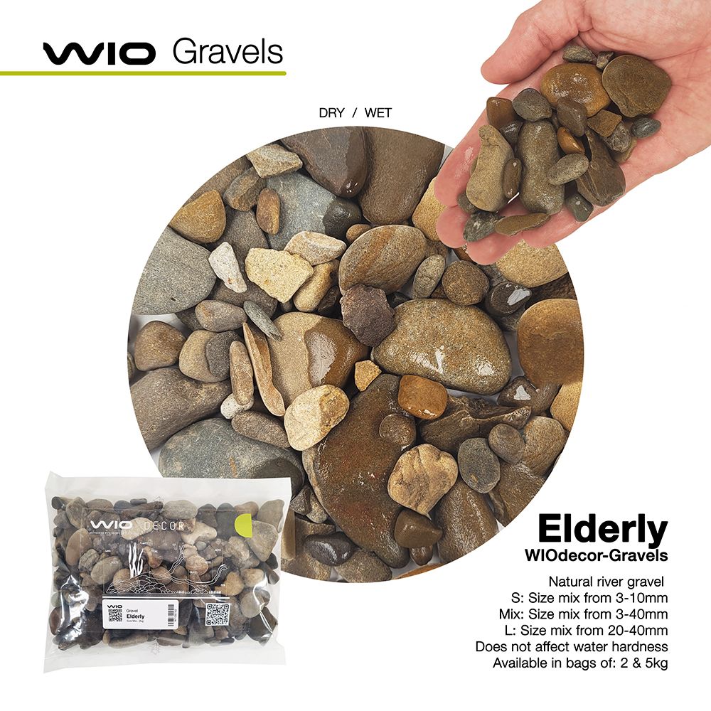 Elderly Gravel Mix2 2kg, 3 - 40mm