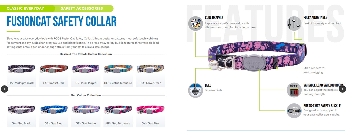 Rogz Fusion Cat Collar