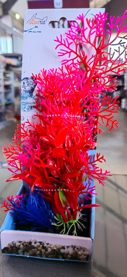 Akwa Multi Color Plastic Plants