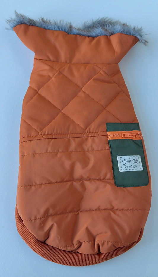 Dog's Life Winter Gilet Puffer - Brown