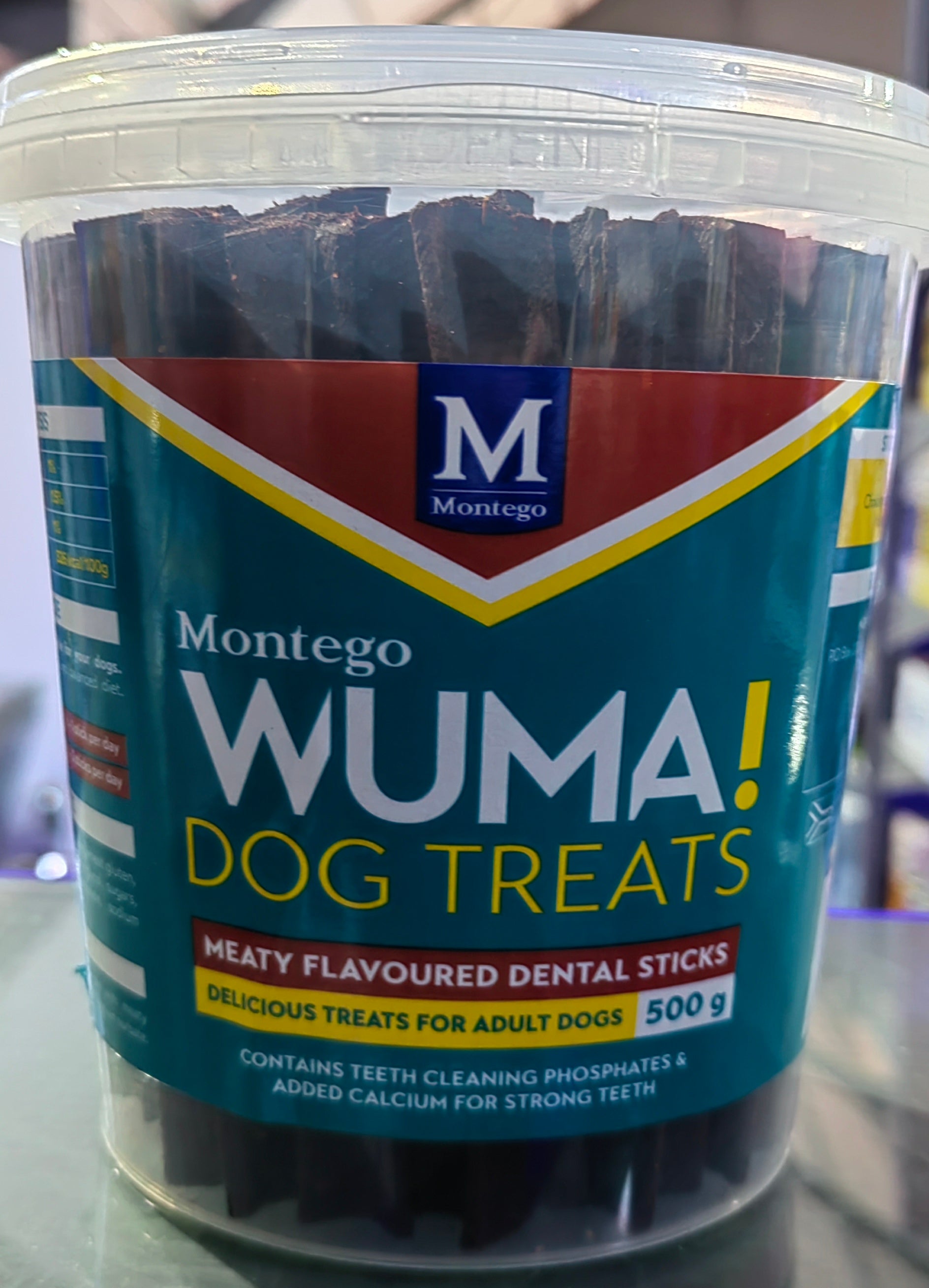 Montego Wuma Meaty Flavored Dental Sticks 500g
