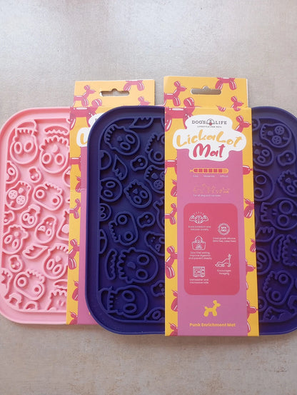 Lick-A-Lot Enrichment Mat - Cute Punk