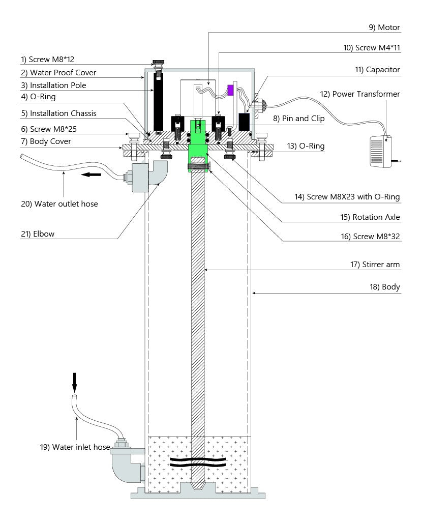 Reef Octopus Pro-Series Kalkwasser Stirrer