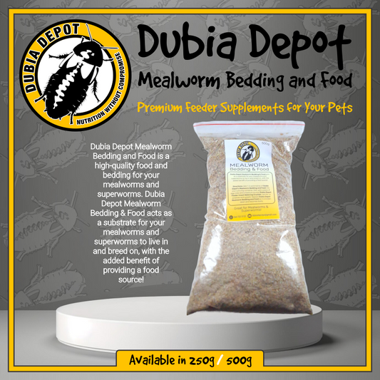 Dubia Depot Mealworm Bedding & Food