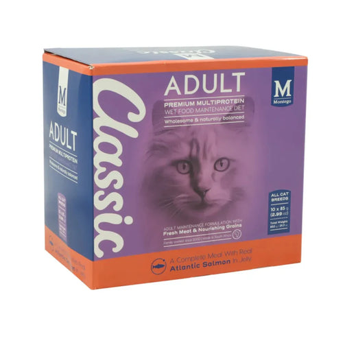 Montego classic Adult cat Salmon  85g x10 pouch box
