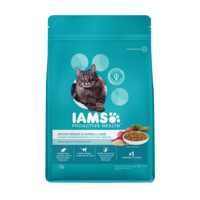 Iams Adult Indoor, Weight & Hairball - Good For Senior Cats