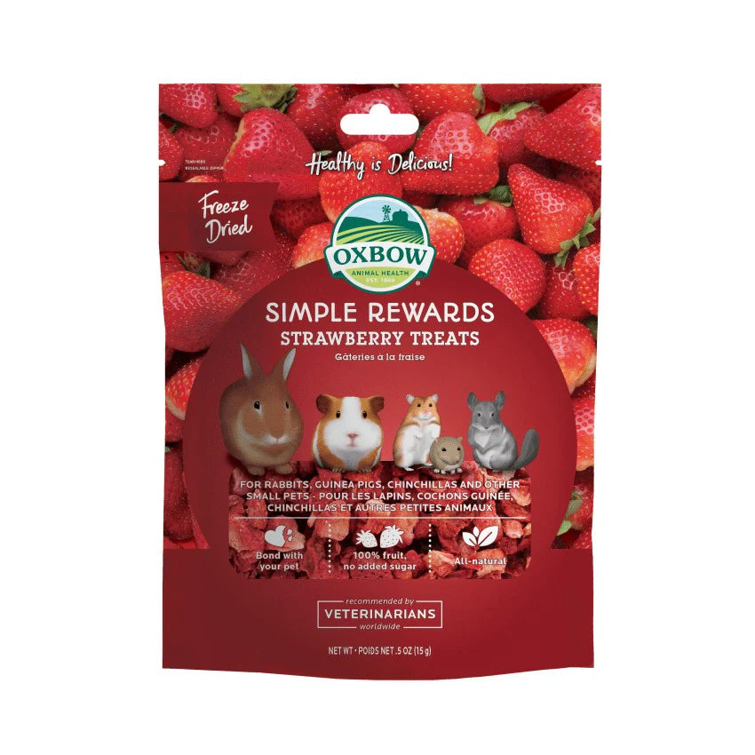 Oxbow Simple Rewards Strawberry Treats (Freeze-Dried) - 15g